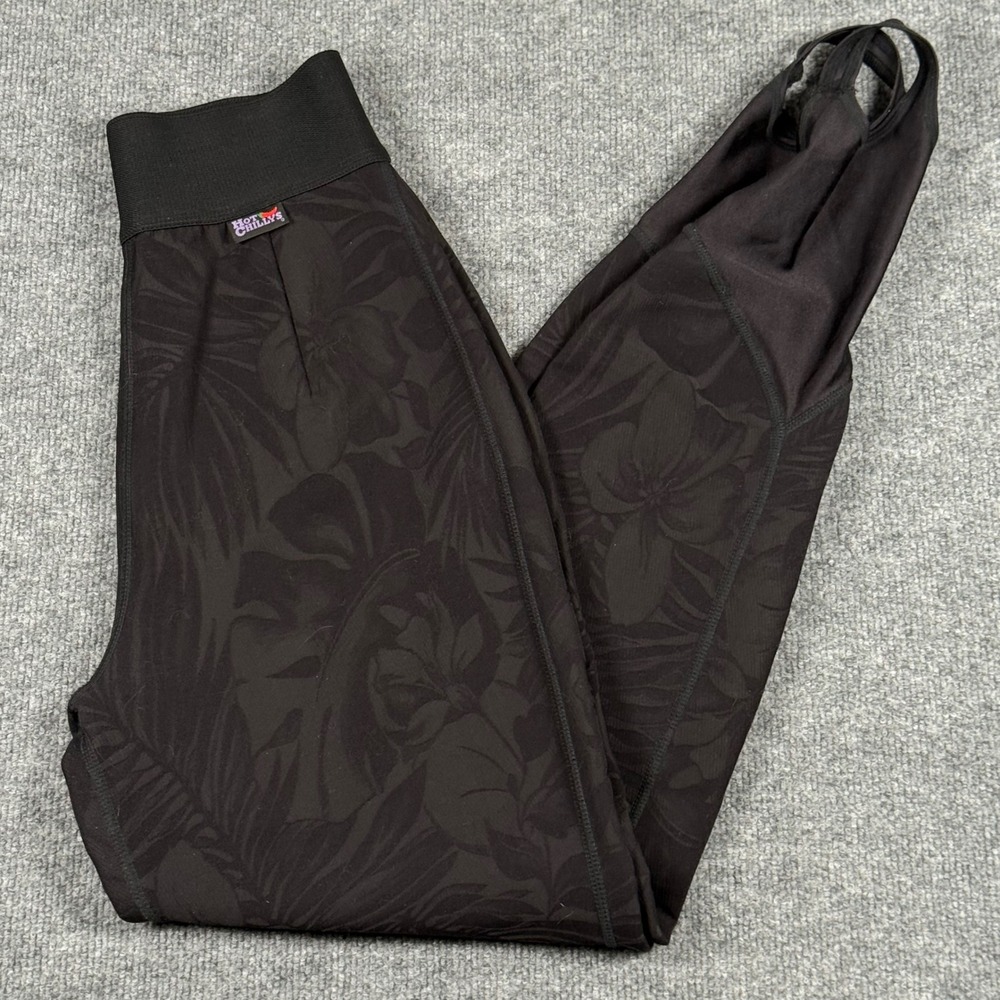 Vintage Thermal 80s M Hot Chillys Stirrup Retro Ski Pants Winter Wool Blend USA